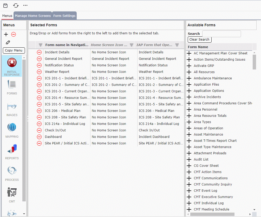 Admin - Navigation Setup